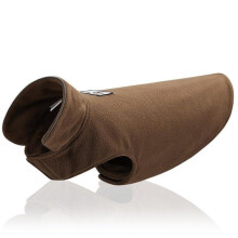 (Coffee, M) Dog Pet Polar Fleece Jacket Vest Warm Clothes Jumper Winter Coat Clothing XS-XXL