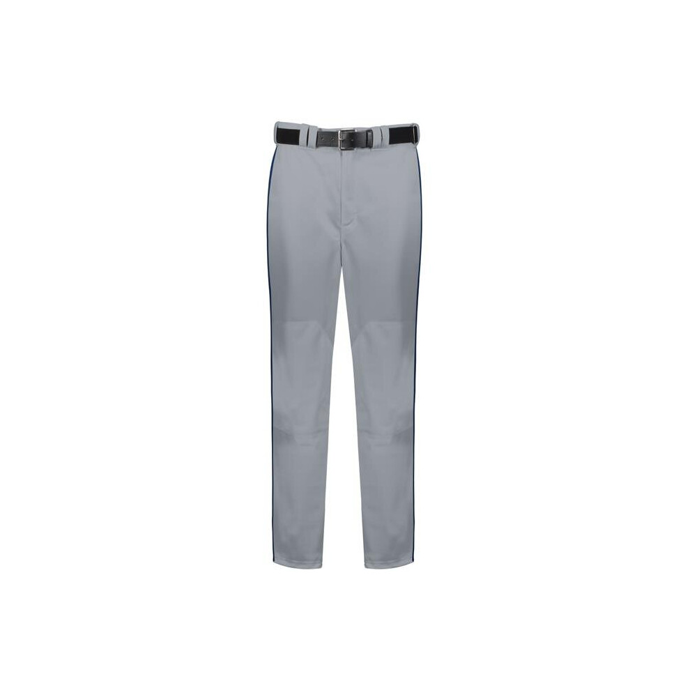 Russell R11LGM.B9N.S Adult Piped Diamond Series 2.0 Baseball Pant, Baseball Gray & Navy - Small