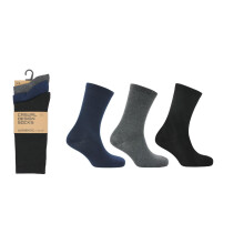(Plain) Mens Socks 6 12 Pairs Casual Work Sports Cotton Rich Designer Sock