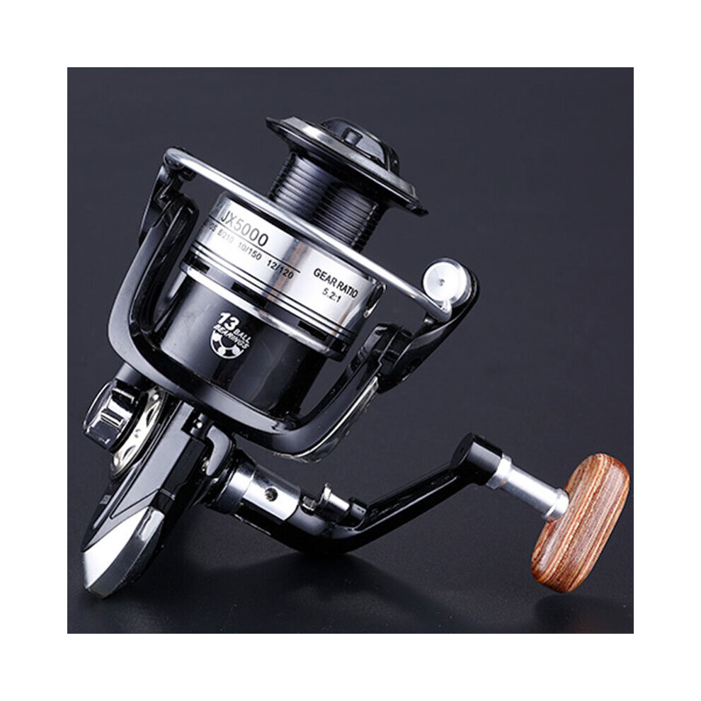 Black, JX 6000) Spinning Fishing Reels for Live Liner Bait Panfish