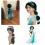 Aladdin Jasmine πριγκίπισσα περούκα Arabdis Princess Cos περούκα ενηλίκων 10