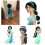 Aladdin Jasmine πριγκίπισσα περούκα Arabdis Princess Cos περούκα ενηλίκων 2