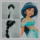 Aladdin Jasmine πριγκίπισσα περούκα Arabdis Princess Cos περούκα ενηλίκων 9
