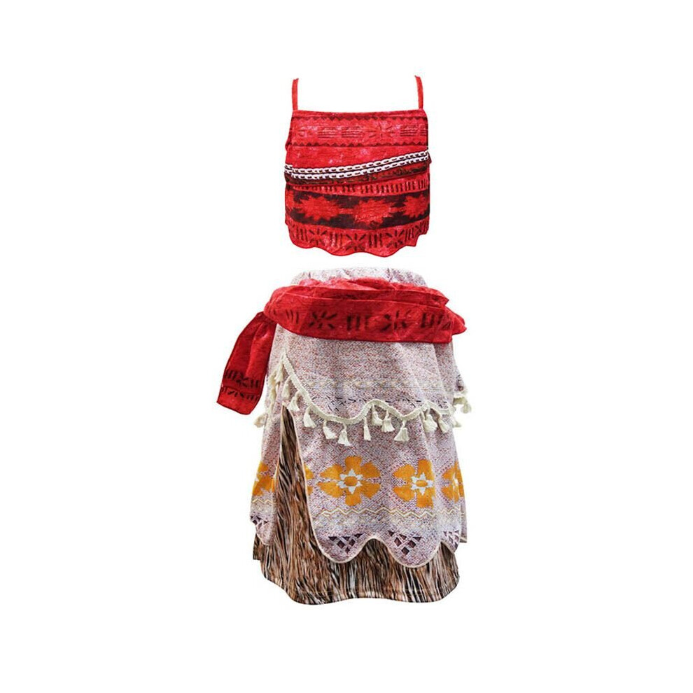 (150Cm) Princess Moana Costume Set Little Girl Cosplay Hawaiian Dress Not,Specified