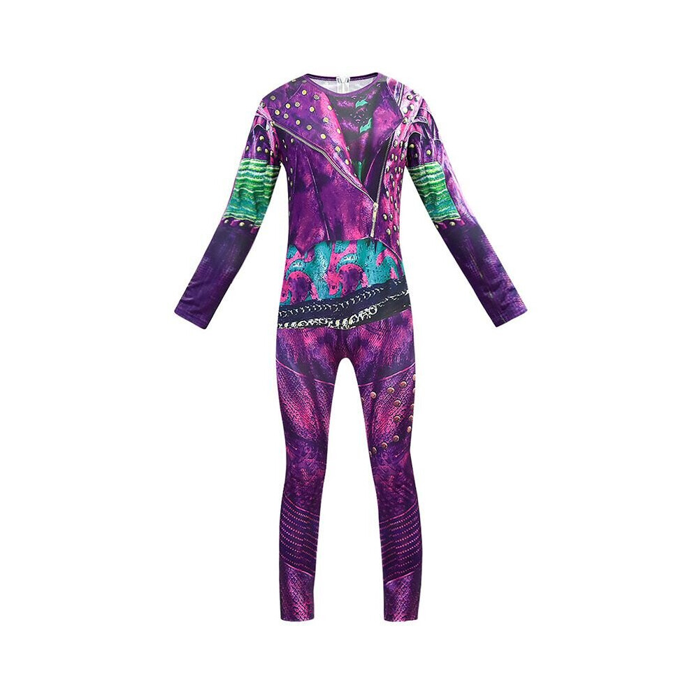 (Jumpsuit Only) Descendants3 Mal Cosplay Costume Kids Jumpsuit Fancy Dress