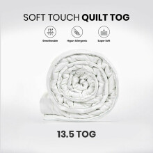 (13.5 TOG, Single) Ultra Warm Duvet Quilt Breathable Anti Allergy Duvet Tog 4.5 10.5 13.5 15 Tog All Season Duvets