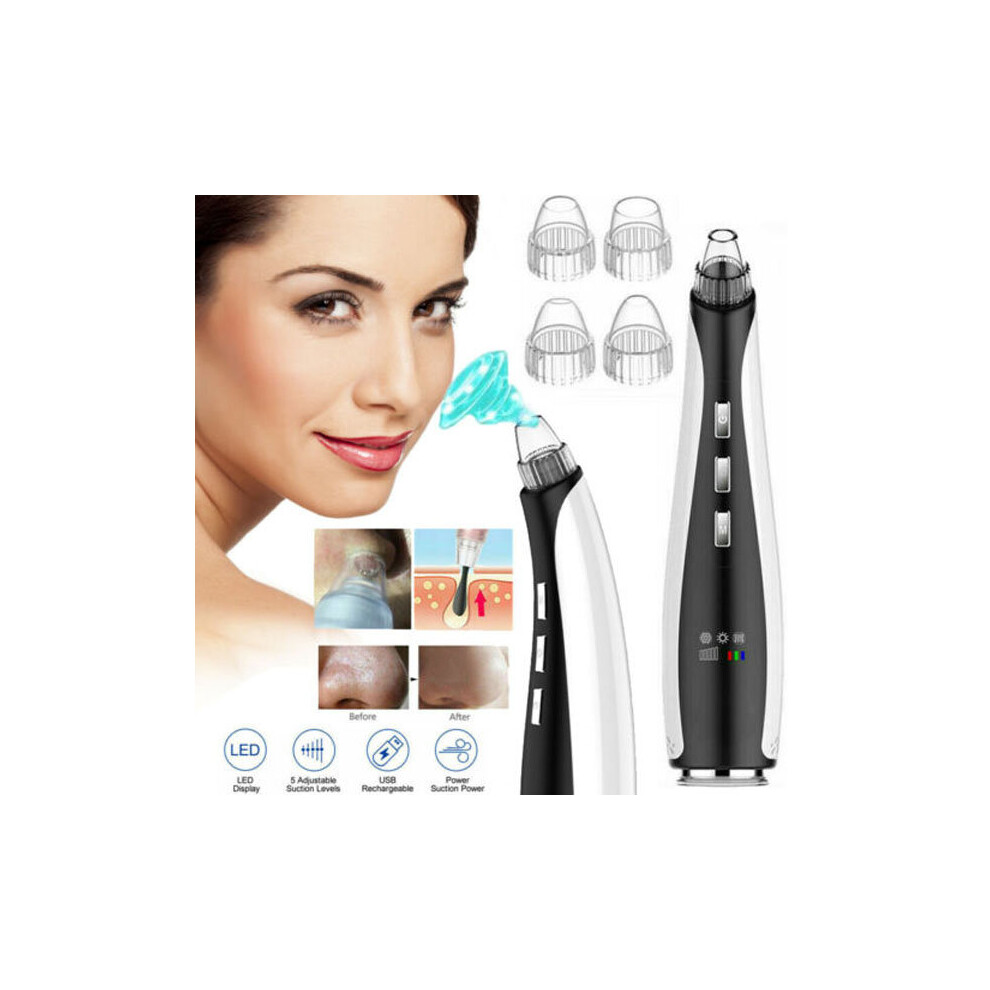 Blackhead Remover Vacuum Nose Face Pore Acne  Electric Cleaner Machine