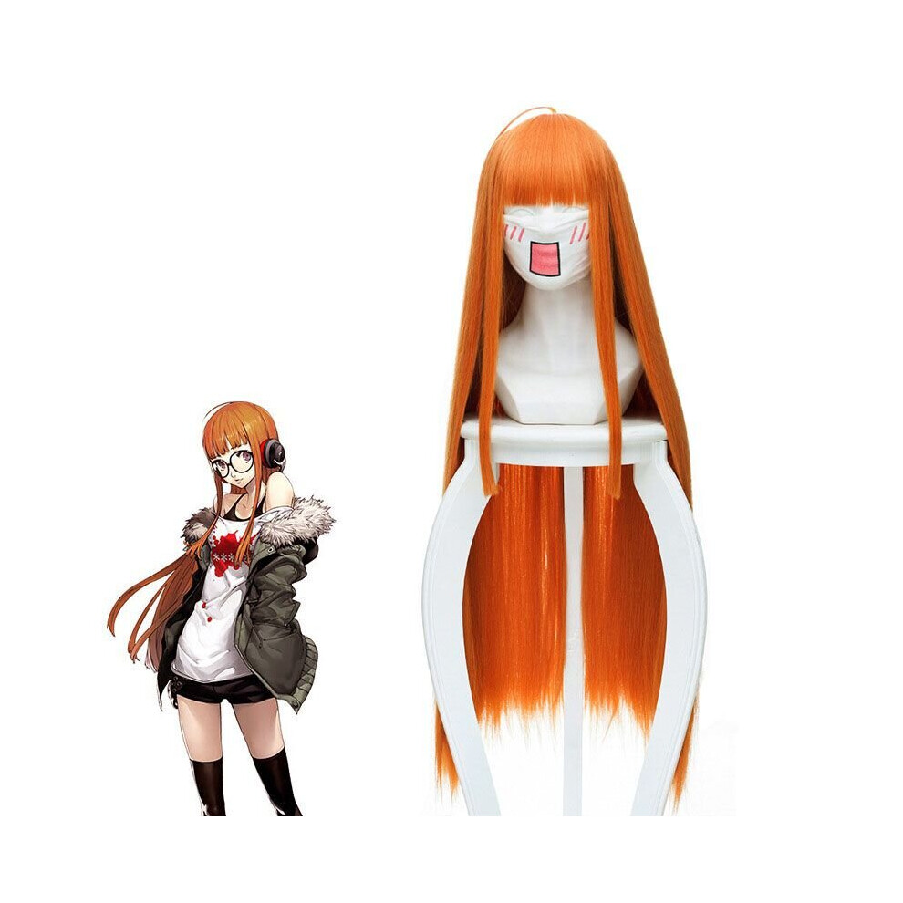 (Wig) Persona 5 Futaba Sakura Shirt Cosplay Costume Flight jacket