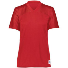 Russell R0593X.TRR.XL Ladies Solid Flag Football Jersey, True Red - Extra Large