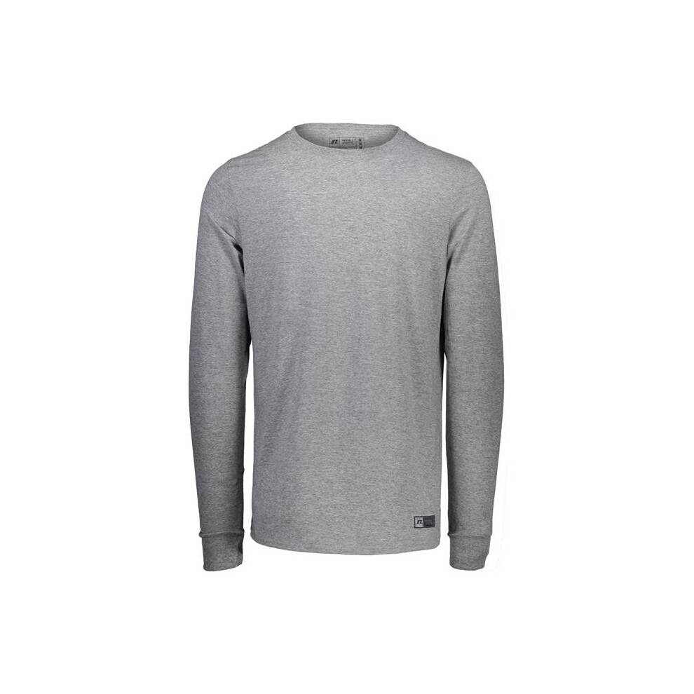 Russell 64LTTM.OXF.S Adult Essential Long Sleeve T-Shirt, Oxford - Small