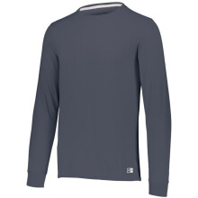 Russell 64LTTM.CD1.3XL Adult Essential Long Sleeve T-Shirt, Black Heather - 3XL