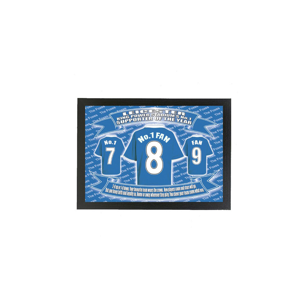 Leicester Framed Football Shirt Picture Gift