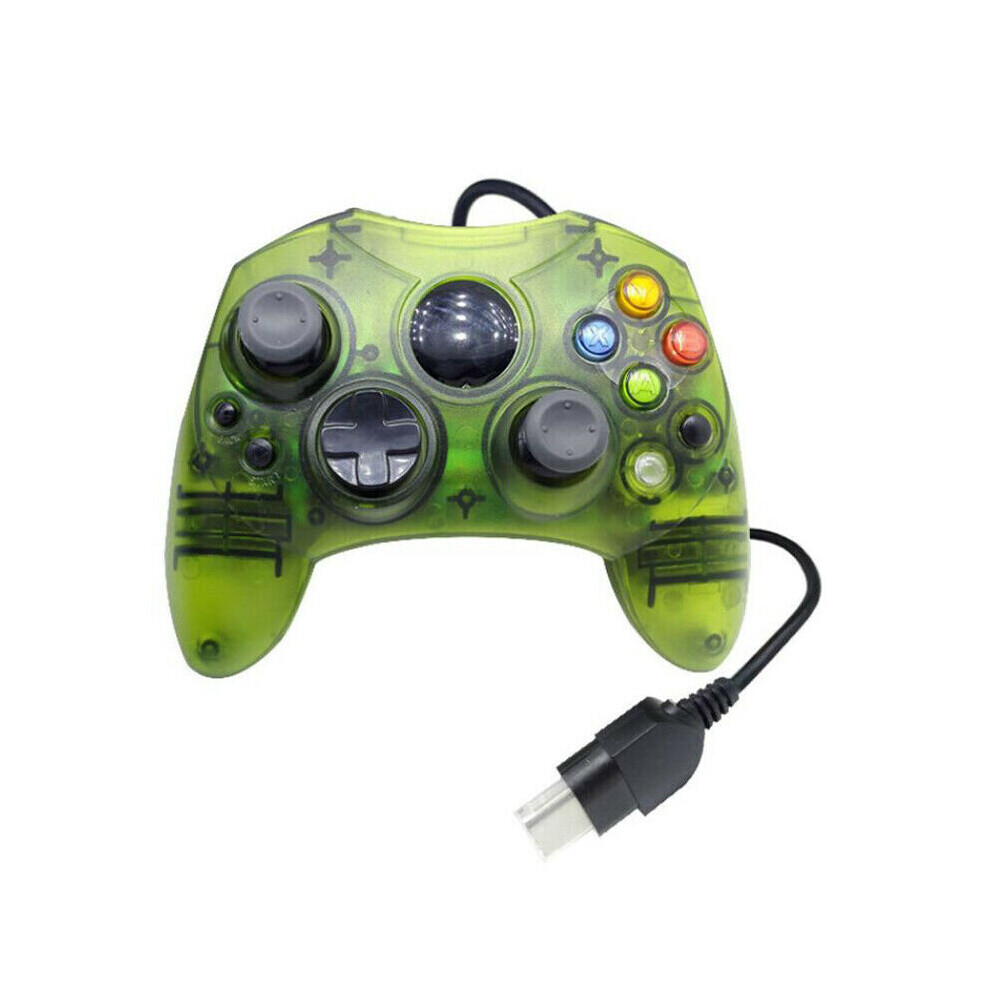 (Transparent GREEN) Xbox Original Wired Controller 1st Generation