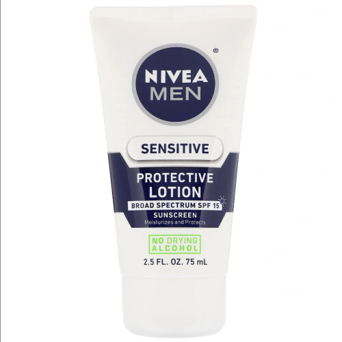 NIVEA Nivea, Män, Känslig ansiktskräm, SPF 15, 2.5 fl oz (75 ml)