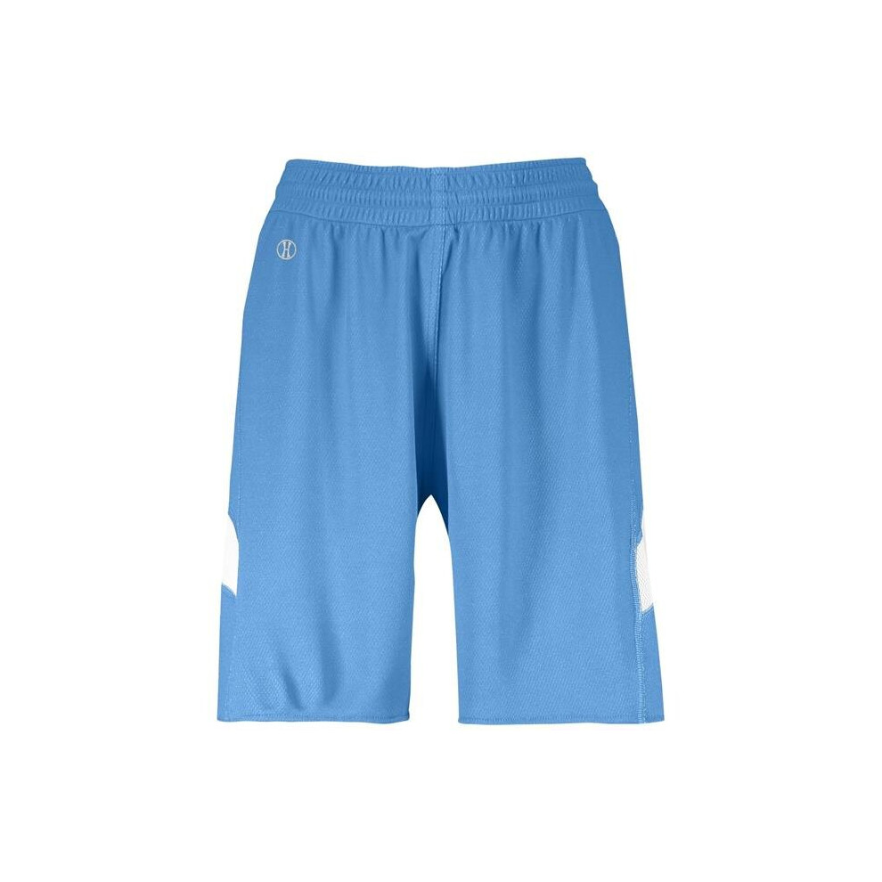 Holloway 224379.S49.L Ladies Dual-Side Single Ply Shorts, University Blue & White - Large-image-OPC-P87RFYJ-NEW