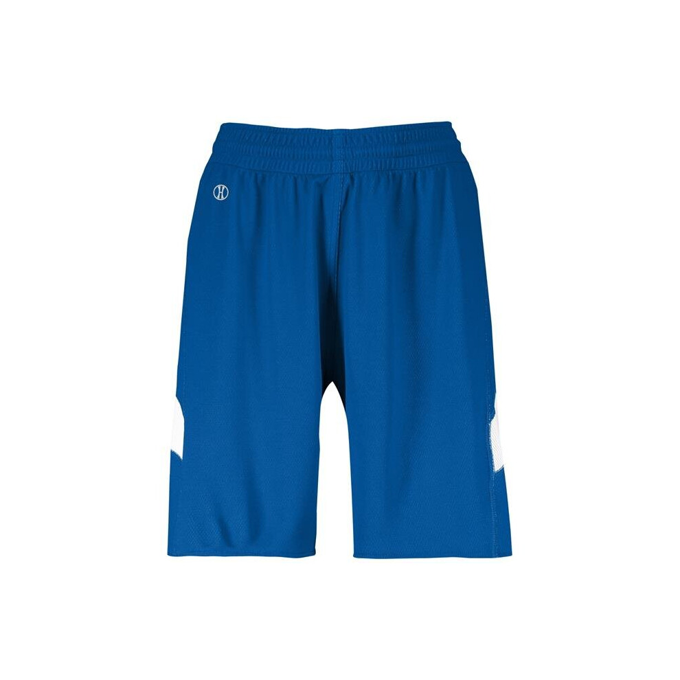 Holloway 224379.280.XS Ladies Dual-Side Single Ply Shorts, Royal & White - Extra Small-image-OPC-P87RFZN-NEW