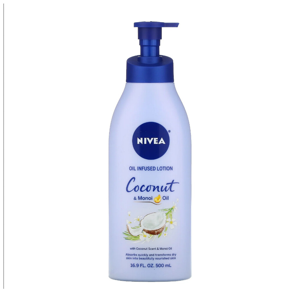 Nivea, Oil Infused Lotion, Coconut & Monoi Oil, 16.9 fl oz (500 ml)