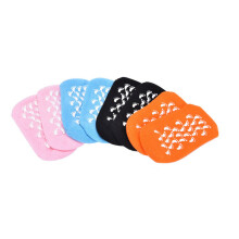 (BLACK) Whitening Exfoliating Foot Mask Gloves Spa Gel Sock