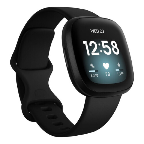 Fitbit Versa 3 Smartwatch Black Fitness Tracking Watch