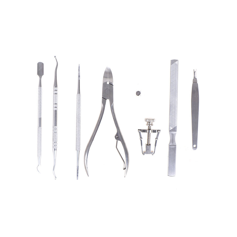 Hkhbjs 8 Pcs/Set Ingrown Toenail Correction Treatment Pedicure Set Tools