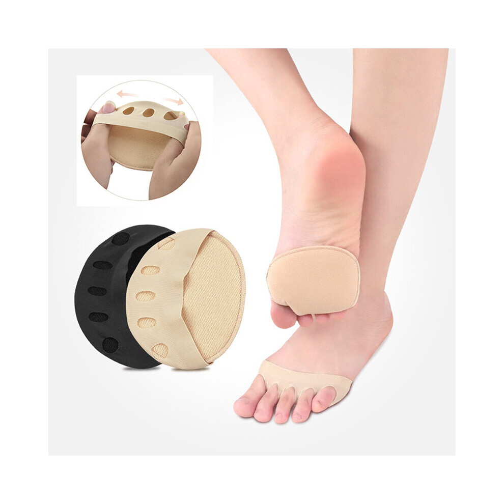 Hkhbjs Beige (Beige) 5 Toes Breathable Cotton Sponge Support Foot Care Massage Toe Socks