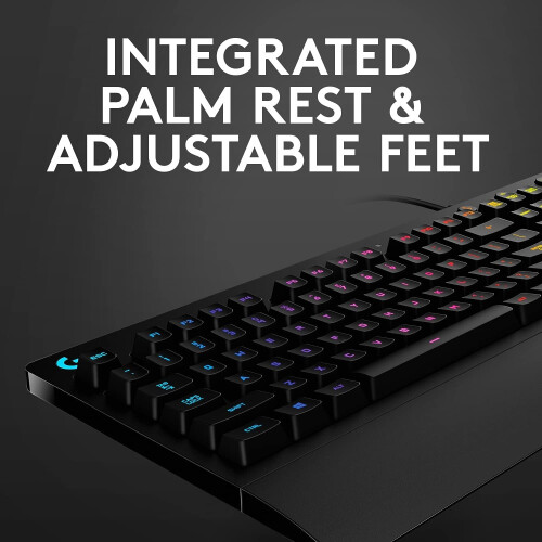 Logitech Logitech G213 Prodigy Gaming Keyboard, LIGHTSYNC RGB Backlit Keys, Spill-Resistant, Customizable Key 2