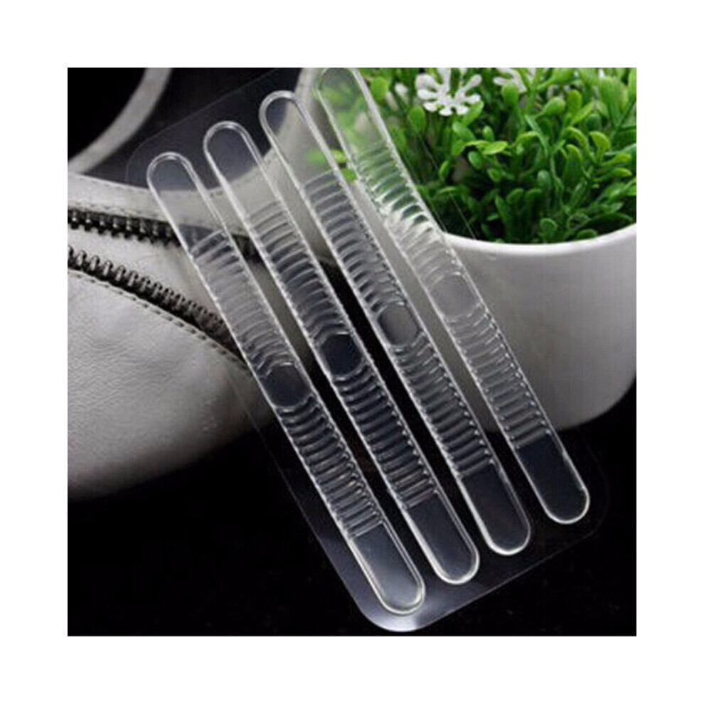 Hkhbjs 4 Pcs Silicone Gel Heel Cushion Protector Shoe Insert Pad