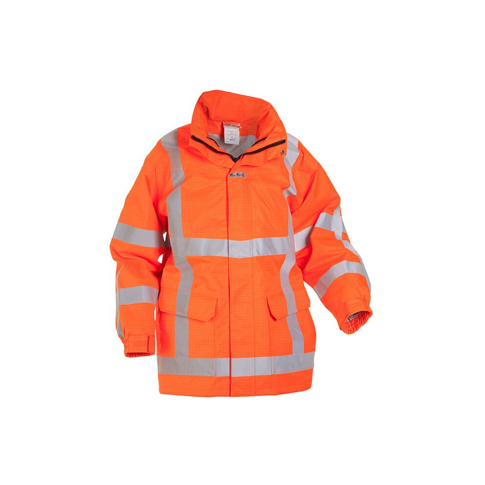 Hydrowear Markelo Multi Simply No Sweat Flame Retardant Anti - Static Waterproof Parka Orange S - Image 5