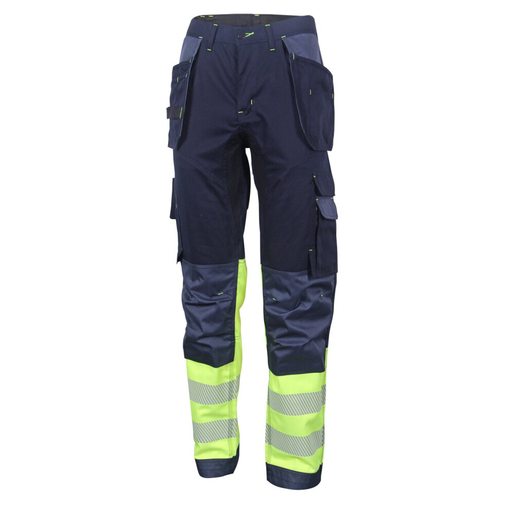 Beeswift - Hivis Two Tone Trousers Sat Yell/Nvy 28 - Saturn Yellow / Navy 5030566344831