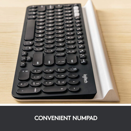 Logitech Logitech K780 Multi-Device Wireless Keyboard for Windows, Apple android or Chrome, Wireless 2.4GHz and Bluetooth 2