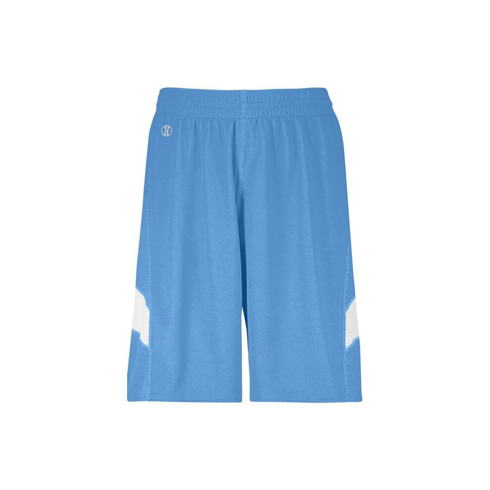 Holloway 224279.S49.M Youth Dual-Side Single Ply Basketball Shorts, University Blue & White - Medium-image-OPC-P87SBZ9-NEW