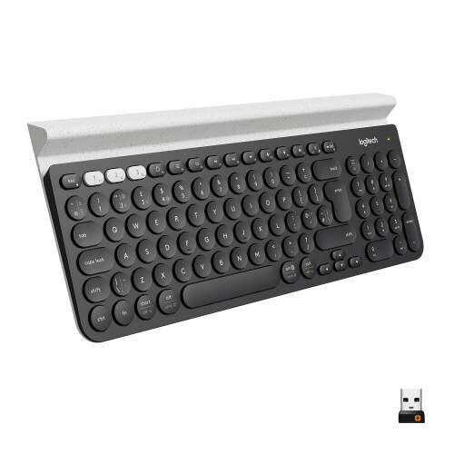 Logitech Logitech K780 Multi-Device Wireless Keyboard for Windows, Apple android or Chrome, Wireless 2.4GHz and Bluetooth