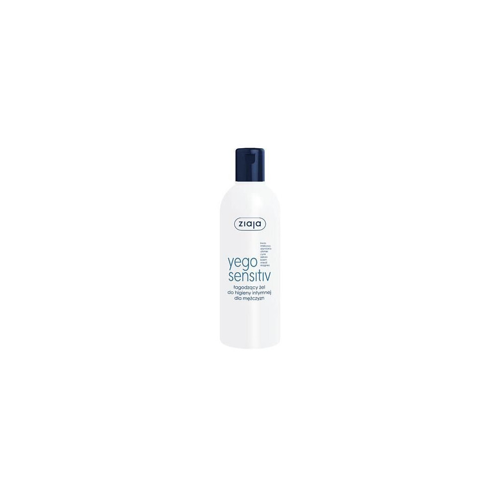 Ziaja Yego Sensitiv Intimate Hygiene Gel 300 Ml - Gentle Cleansing, Refreshing, Masculine Scent, No Irritation