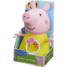 Peppa Pig Colour me 30cm Peppa Plush - Plush Soft Toy