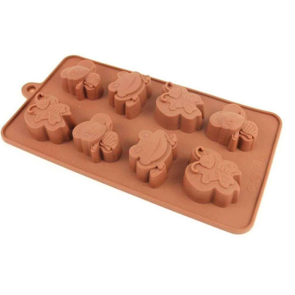 Frog Bee Butterfly Silicone Mould Baking Chocolate Ice Cubes Wax Melts - 1 Pack