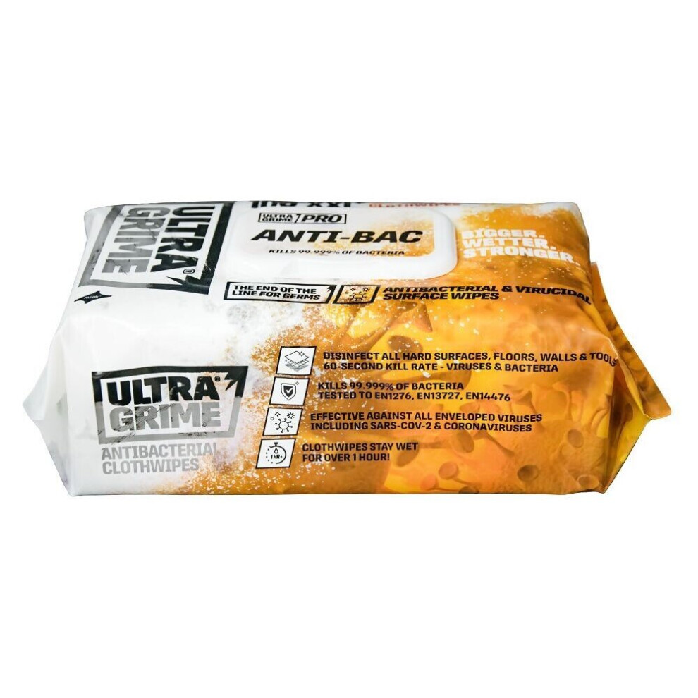 Uniwipe Ultra Grime Pro Anti-Bac XXL Wipes (100 wipes) 5930