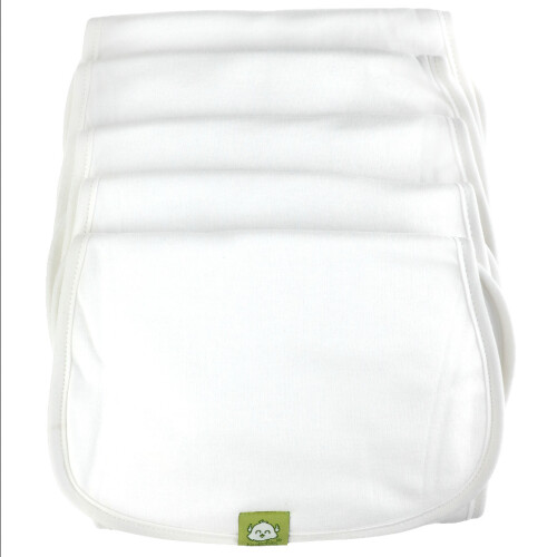 KeaBabies, Organic Burp Cloths, Soft White, 5 Pack 1