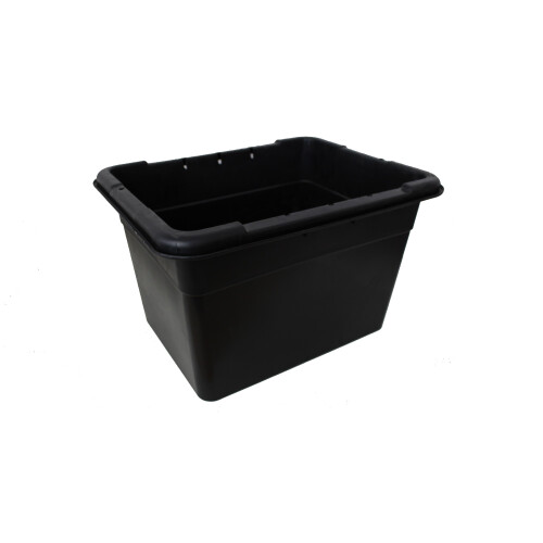 Straight Grab Box 55L Black Recycling Box on OnBuy