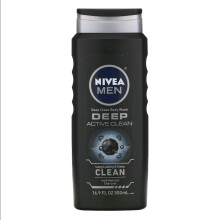 Nivea, Men, Active Clean Duschgel, Mit natürlicher Kohle, Tiefenreinigung, 16,9 fl oz (500 ml)