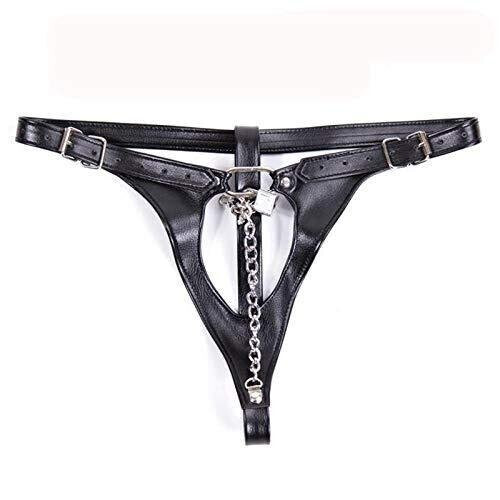 Dominatrix Leather Chastity Knickers