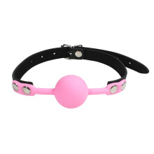 The Room Of Doom's 'Keep Quiet', Silicone Ball Gag-Pink