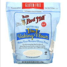 Bob's Red Mill, 1 na 1 pekařská mouka, bez glutenu, 44 oz (1,24 kg)