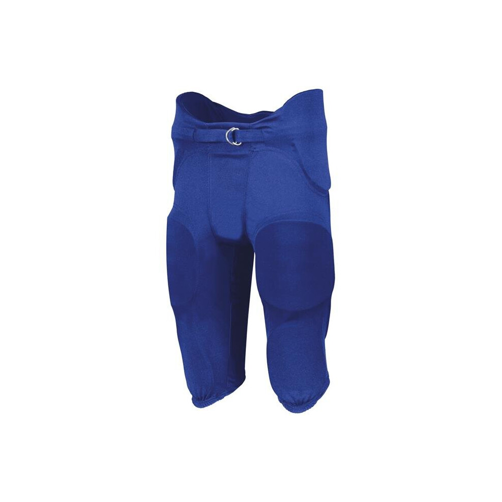 Russell F25PFM.ROY.XL Adult Integrated 7-Piece Pad Pant, Royal - Extra Large