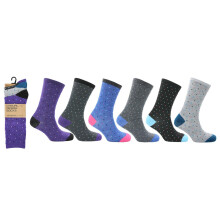 (Multi Dotted ) Mens Socks 6 12 Pairs Casual Work Sports Cotton Rich Designer Sock