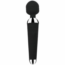 (Black-No Box) Magic Wand Vibrator 10 Modes Rechargeable Body Massager