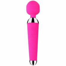 (Pink-No Box) Magic Wand Vibrator 10 Modes Rechargeable Body Massager