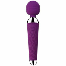 (Dark Purple-No Box) Magic Wand Vibrator 10 Modes Rechargeable Body Massager
