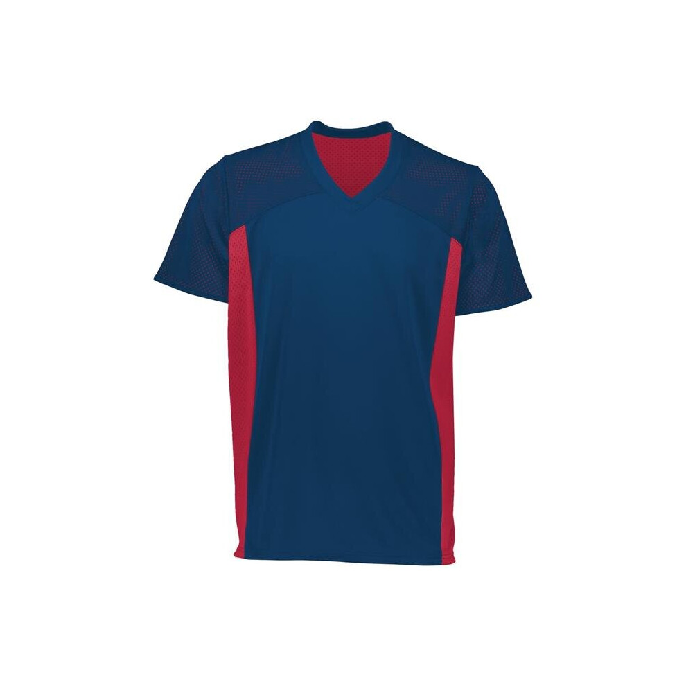Photos - Football Kit ASI 264.S20.L Adult Reversible Flag Football Jersey, Navy & Scarlet - Large