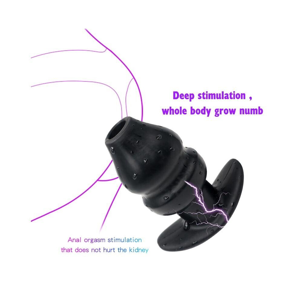 Electric Shock Plug Masturbator Anal Dilator Hollow Peep Hole on OnBuy