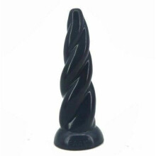 (Black) 22.8Cm 9Inch Silicone Faak Dildo Dong Sex Toy Anal 5.6Cm Thick Butt Plug